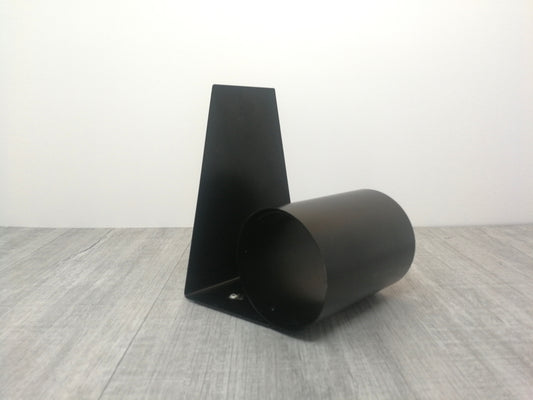 Mid Century Coil Bookend | Black Powder Coated Office Organizer | Spring Coil Book Holder