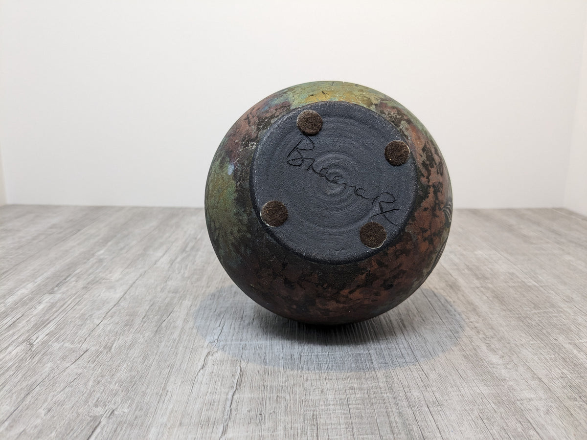 Braemar Studio Pottery Vase | Kevin Wright Raku Pottery
