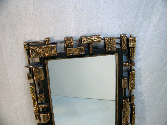 Syrocco Brutalist Mirror | Mid Century Mirror