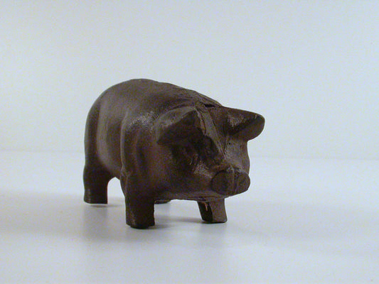 Cast Iron Pig | Vintage Iron Paperweight