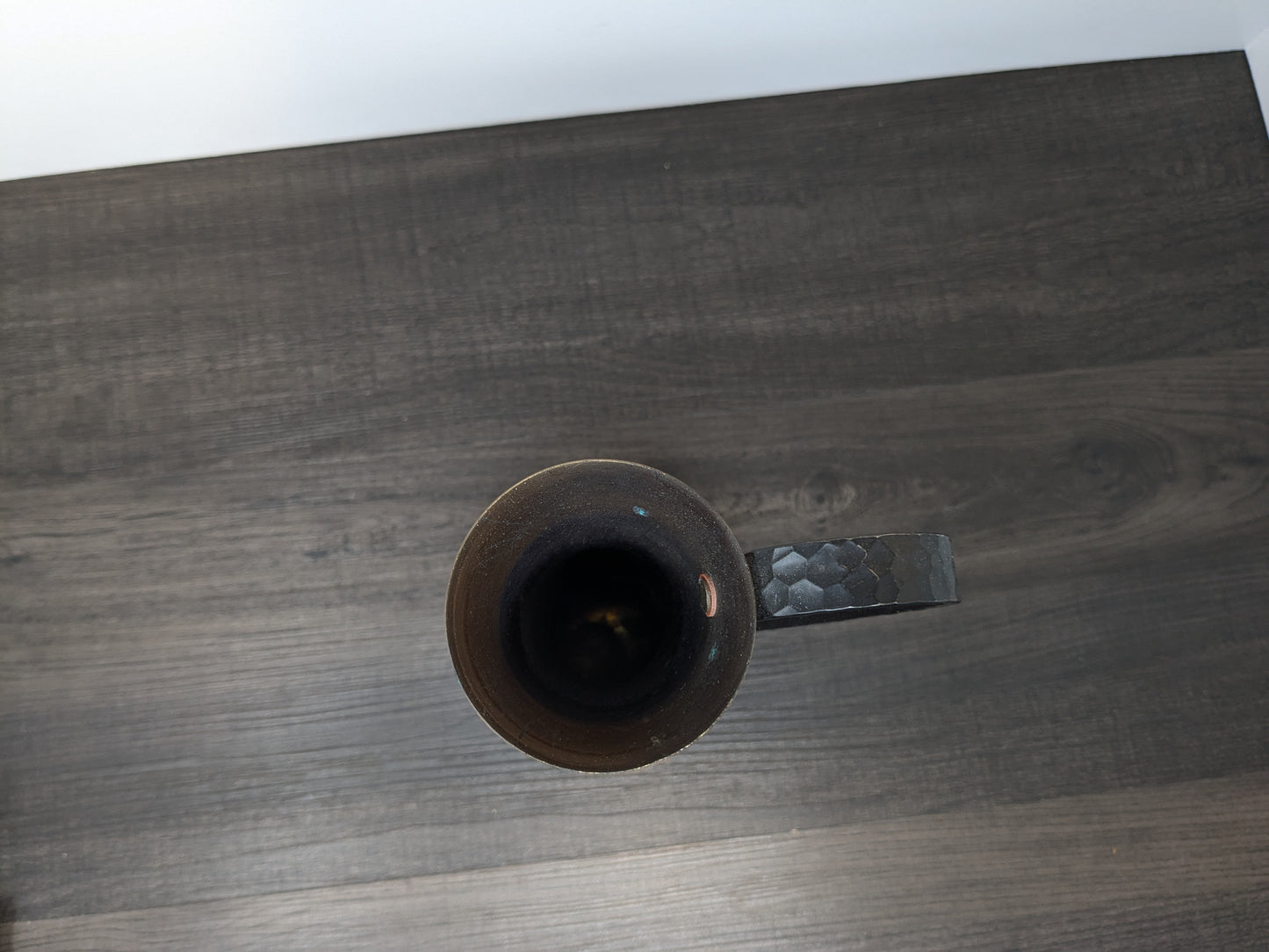 SKS Germany Hammered Copper Pitcher Vase | Mid Century Copper Vase