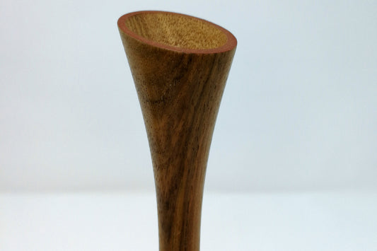 Wood Vase | Hand Turned Fluted Vase