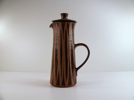 Hansen Ross Coffee Pot, Vintage Mid-Century Studio Pottery by the team of Folmer Hansen and David Ross, Fort Qu'Appelle Saskatchewan