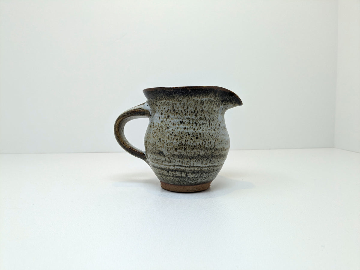 Heinz Laffin Stoneware Jug | Tenmoku Glaze | Hornby Island Pottery