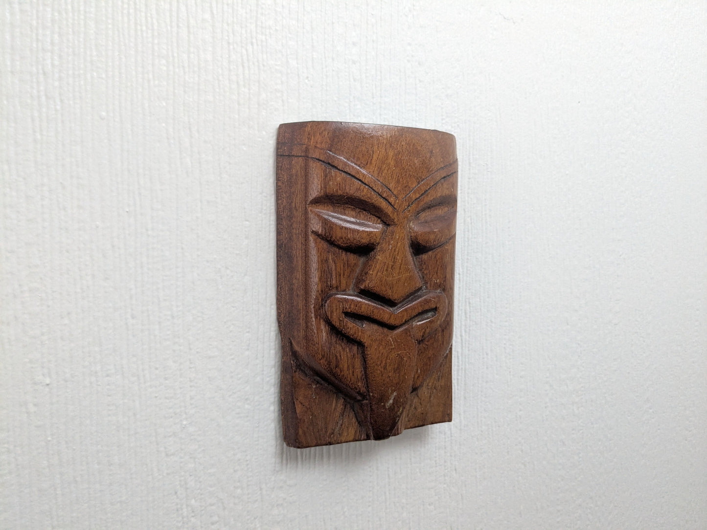 Vintage Maori Wheku Mask - New Zealand Wood Carving