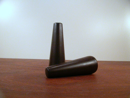 Mikasa Terra Stone Salt and Pepper Shakers, Vintage Mid Century Salt and Pepper