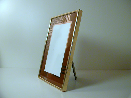 Modern Reverse Painted Picture Frame | 1970's Modern Frame