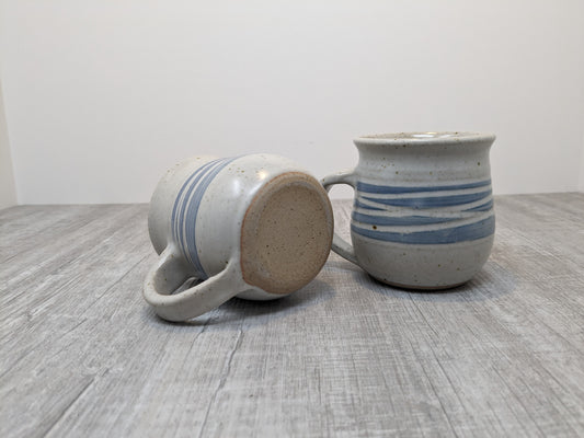 Don & Maureen Ross Durable Stoneware Pottery Mugs | Pair of Vintage Modernist Open Stock Dinnerware | Ross Handcrafts Inc. Beamsville Ont.