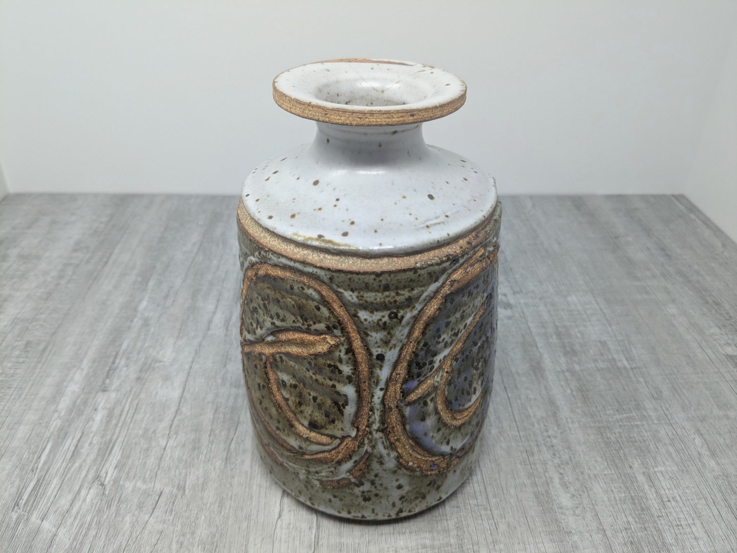 John Shaw Stoneware Vase | 1970 Mid Century Vase