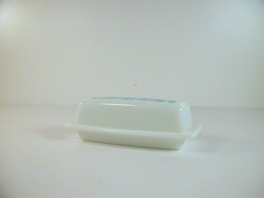 Vintage Pyrex Amish Butter Dish | Blue Butterprint