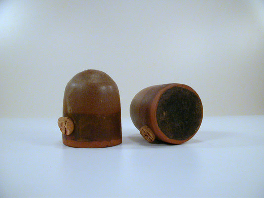 Studio Pottery Salt and Pepper Shakers, Stoneware Salt and Pepper, Mid Century