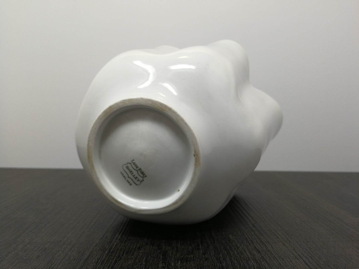 Shelley Ceramic Jelly Mould | British Ceramic White Ironstone Pottery | Art Deco Kitchen Decor | Ceramic Jelly Mould