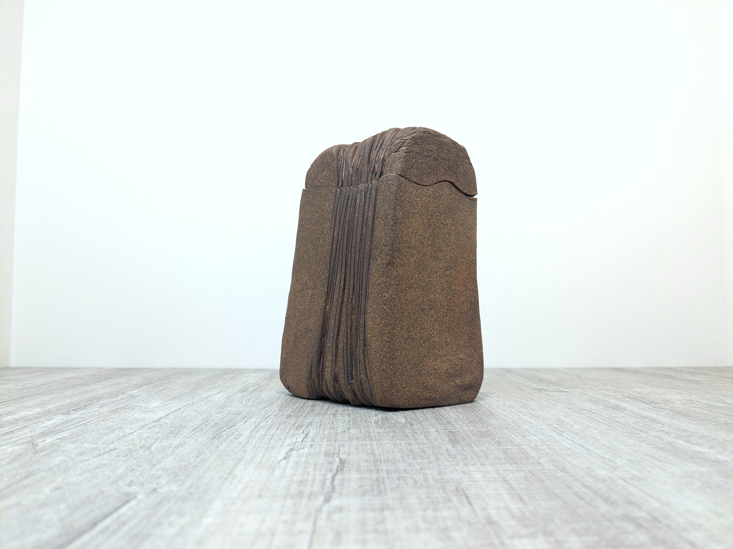 Carol Southward Studio Pottery | Brutalist Lidded Stoneware Container