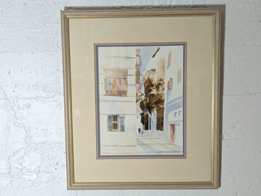 Spencer Tart Original Watercolour | Jeddah Historic City