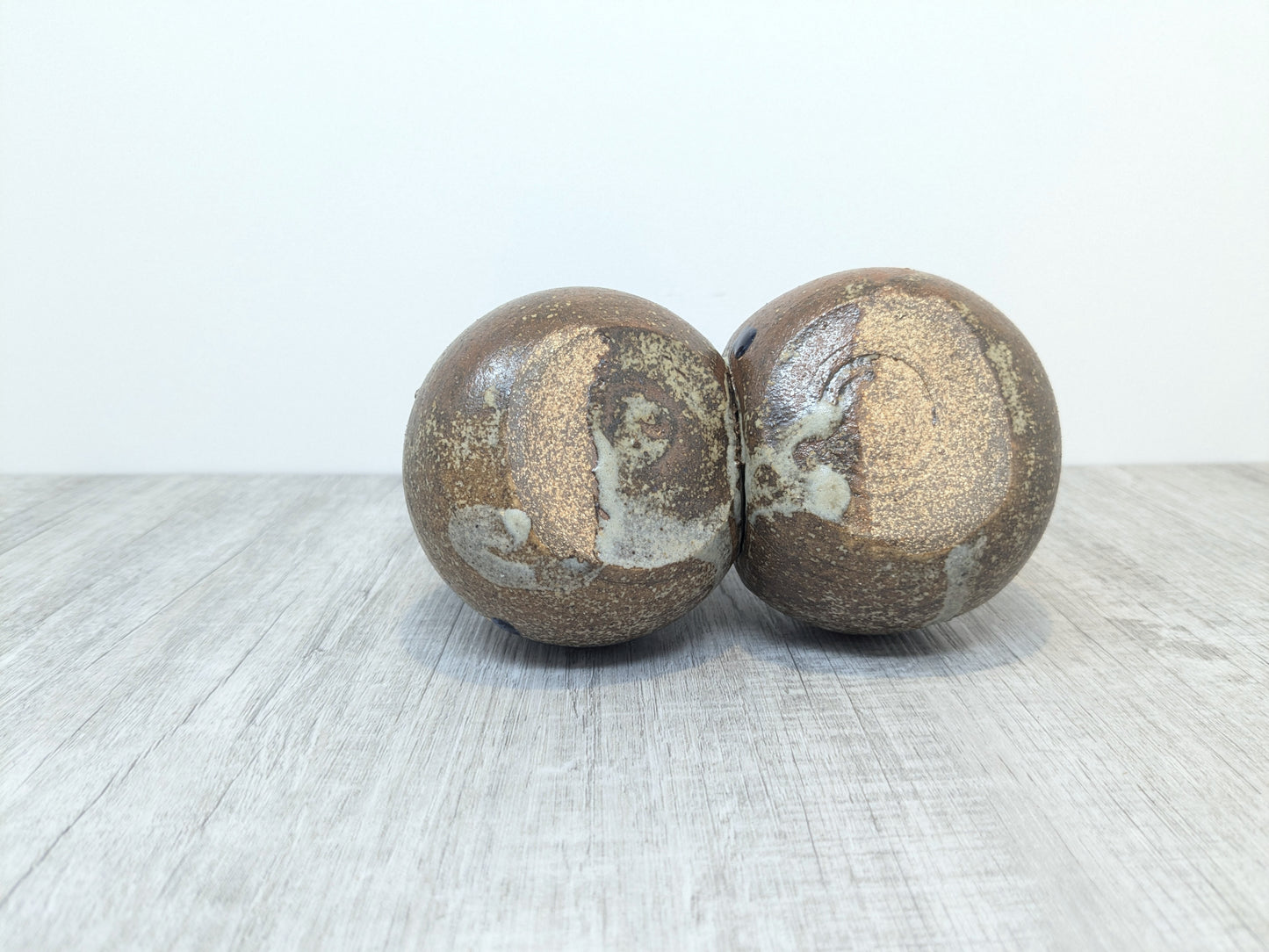 Twin Stoneware Bottle Dispenser | Conjoined Bottle Vase