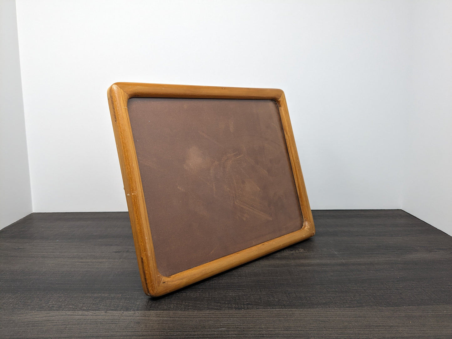 Mid Century Teak Picture Frame | Solid Teak Rectangular Frame | Vertical or Horizontal Display | Fits 8" X 10" Photo | Danish Modern Design