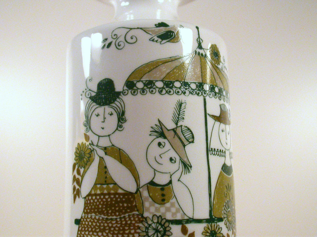 Turi Gramstad Oliver Designed Candle Stick Holder | Green Market Pattern
