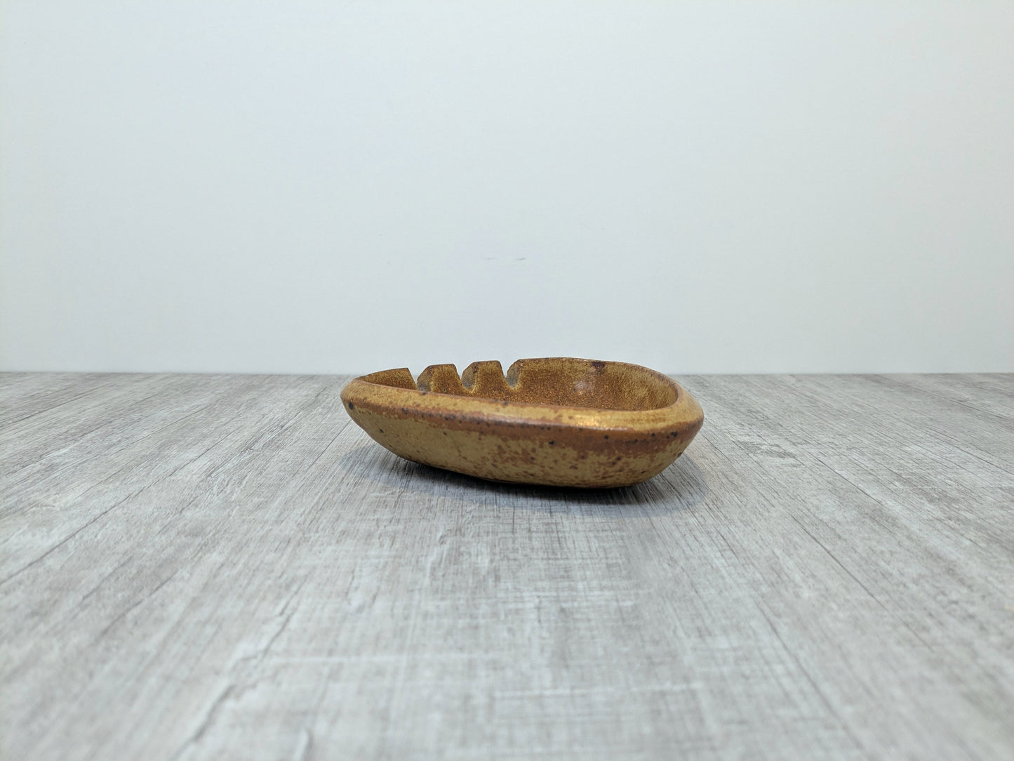 Studio Pottery Ashtray | Ceramic Arts Calgary Mid Century Tray | Triangular Ashtray