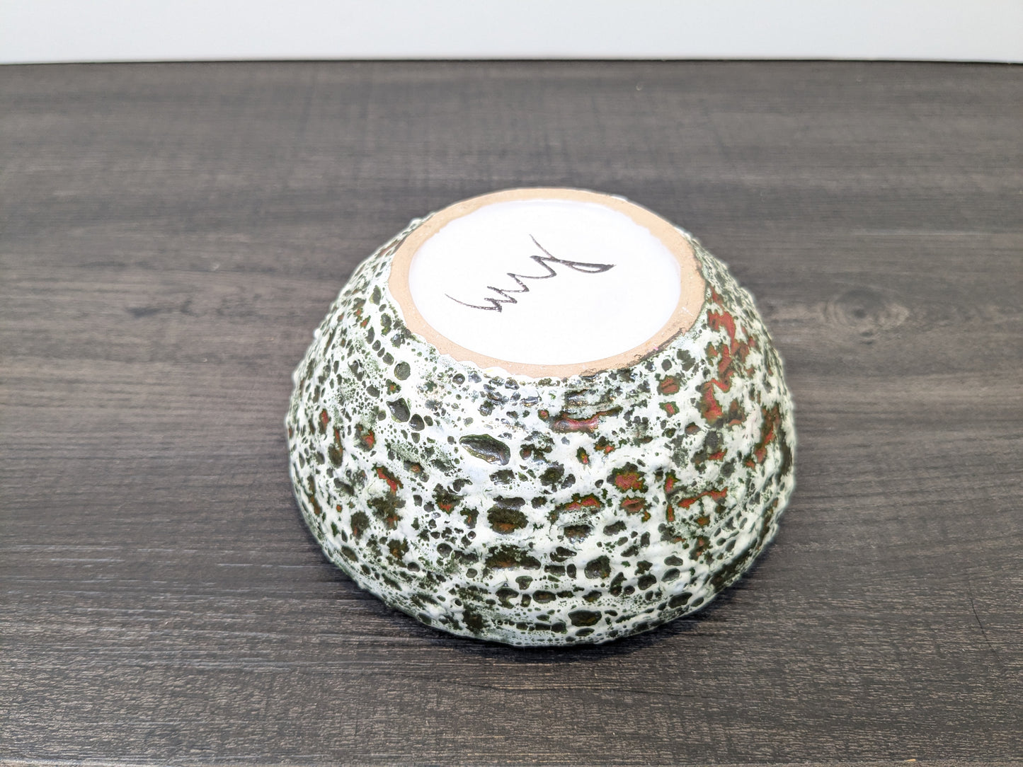 Fat Lava Art Pottery Bowl | Volcanic Textured Finish| Mid Century Art Pottery Vase