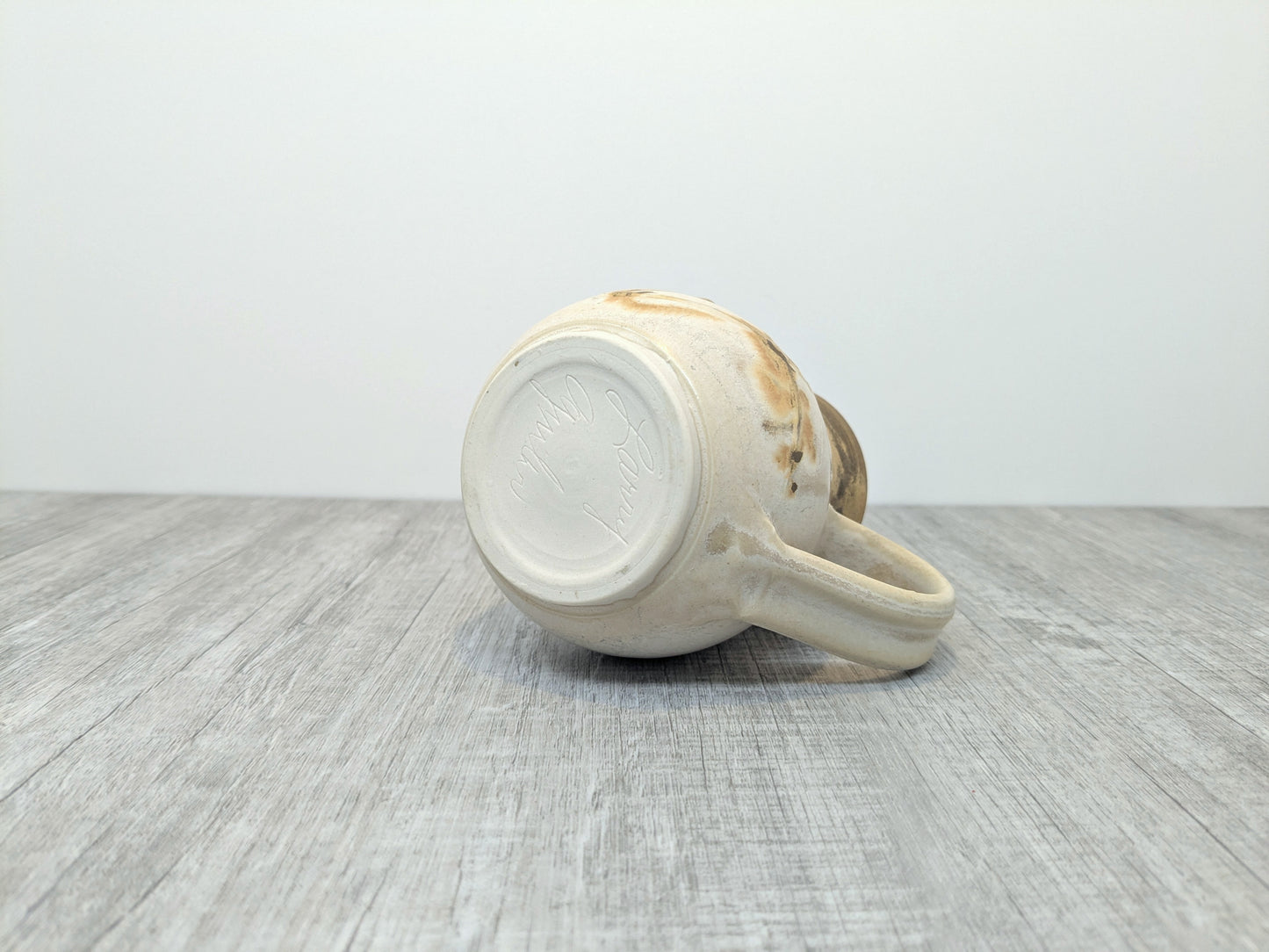 Larry Aguilar Ceramic Mug with Abstract Design | Natural Earthtone Colours