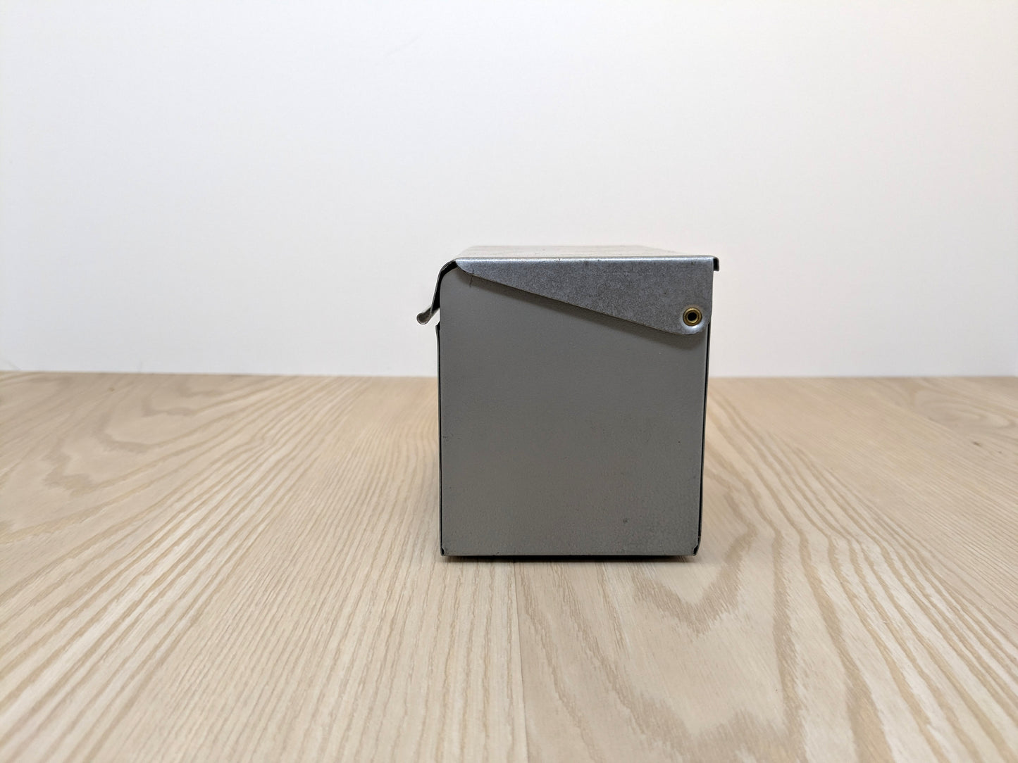 Grey Powder Coated Index Box | Metal Storage Box