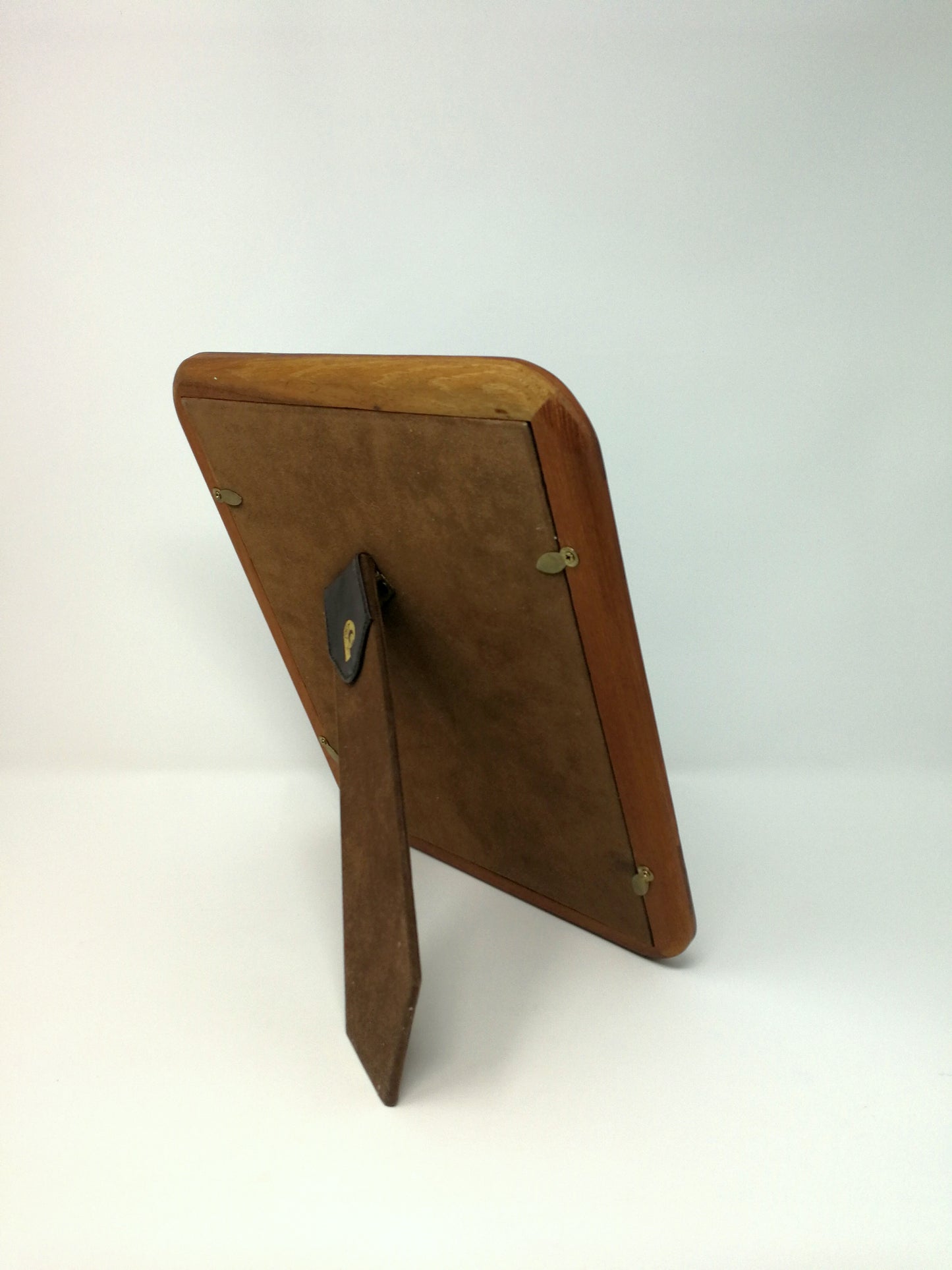 Mid Century Teak Picture Frame | Solid Teak Oval Frame | Vertical or Horizontal Display