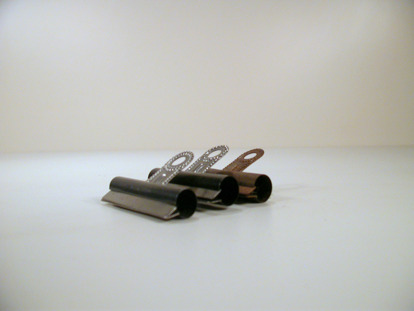 3 Bulldog Vintage Paperclips. Made in England Vintage Office Supply