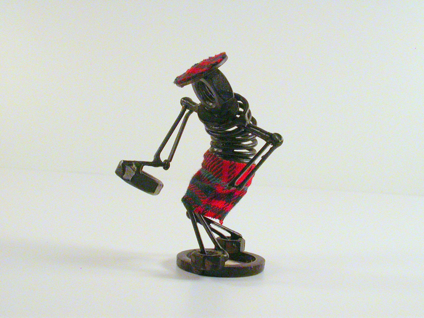 SCOTLAND Vintage Wee Mac Nut Curling Nuts and Bolts Sculpture | Vintage Travel Souvenir