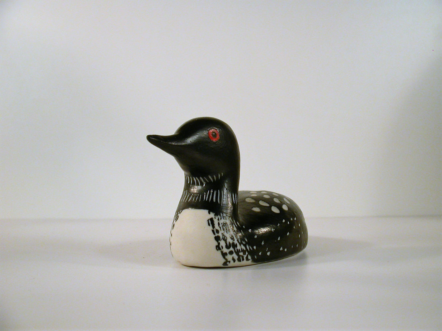Wilma Verch Vintage Porcelain Pottery, Common Loon Porcelain Handcrafted / Handpainted 1980's