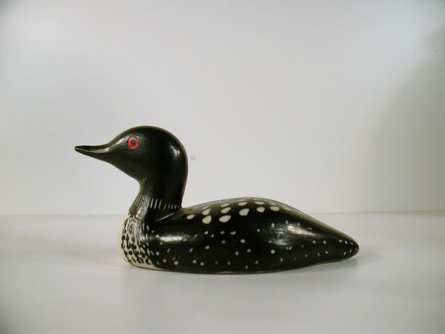 Wilma Verch Vintage Porcelain Pottery, Common Loon Porcelain Handcrafted / Handpainted 1980's