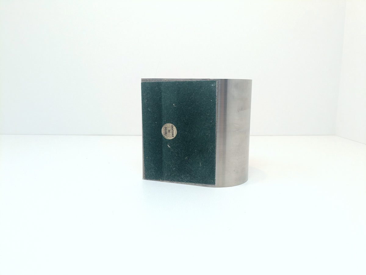 Mid Century Coil Bookend | Brushed Stainless Steel Office Organizer | Spring Coil Book Holder