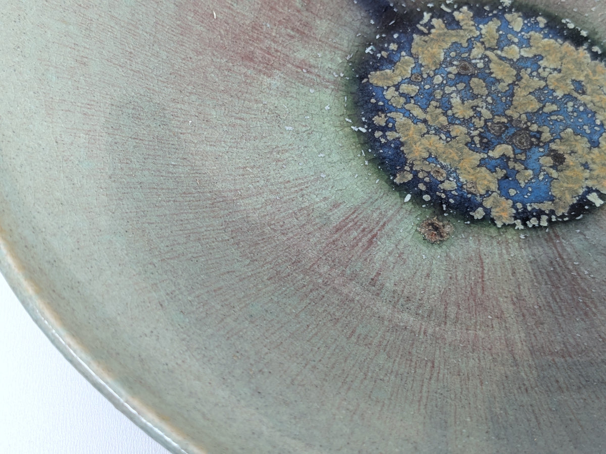 Anne Tyre Pottery Manitoba | Shallow Wide rimmed Bowl