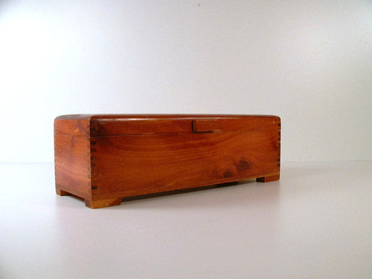 Vintage Spanish Cedar Wood Box | Vintage Rectangular Wood Box | Art Deco Cedar Box