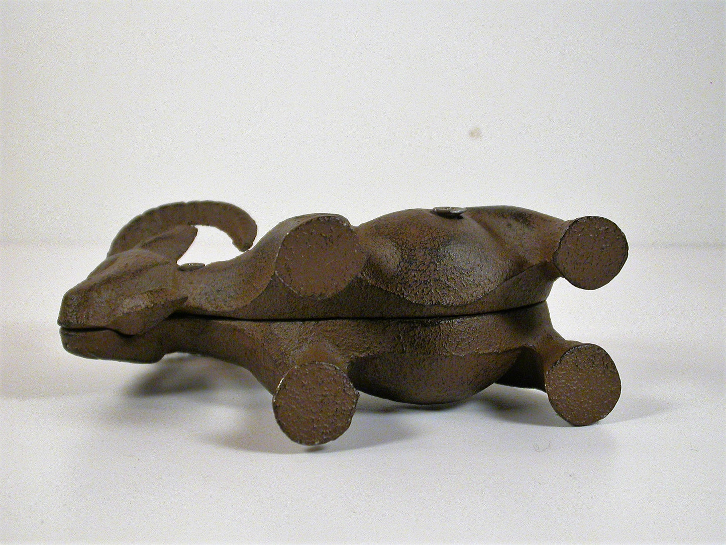 Cast Iron Coin Bank | Vintage Cast Goat Shaped Money Bank