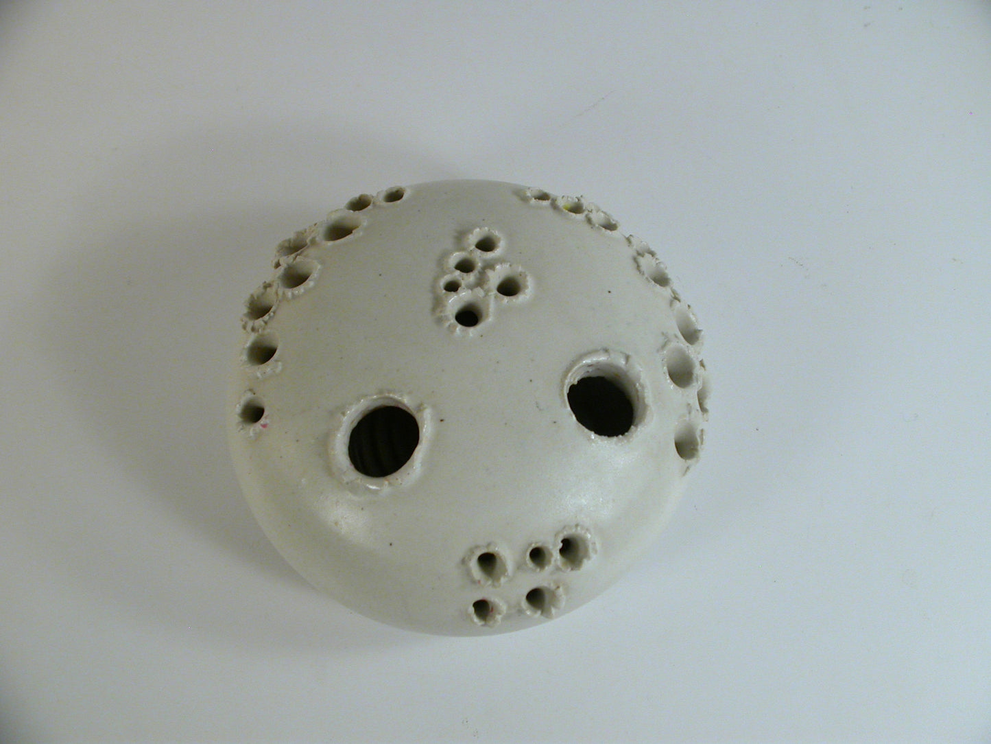 Wurtz Ceramics , Aage Wurtz White Ceramic Vase / Candle Holder
