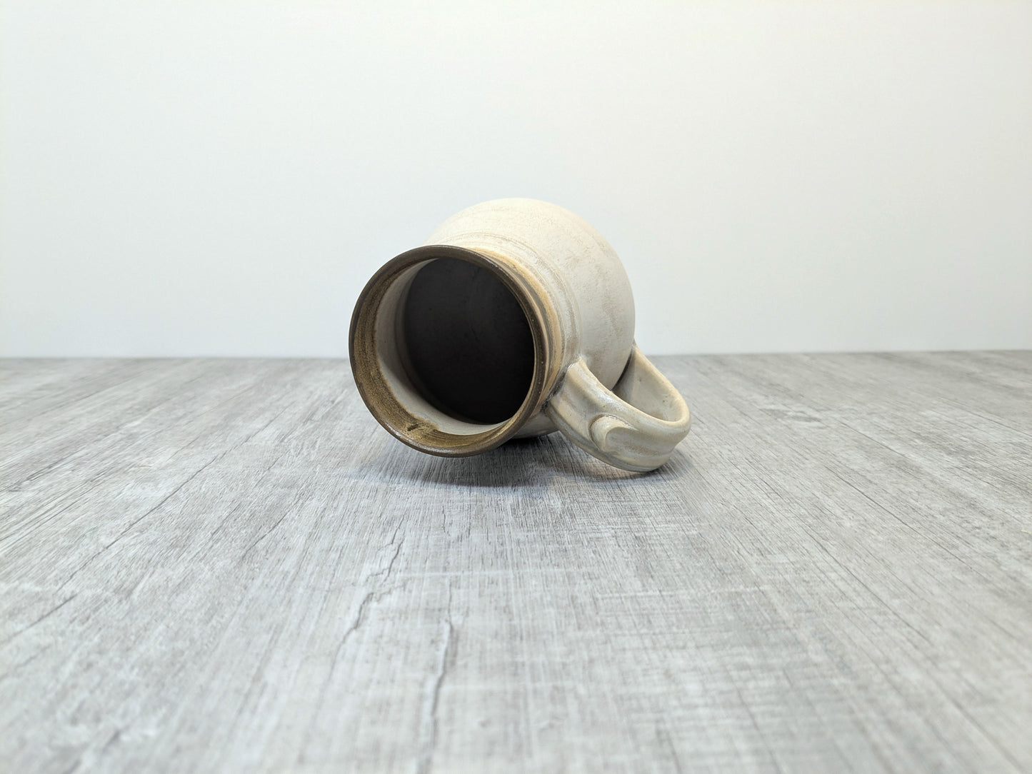Larry Aguilar Ceramic Mug with Abstract Design | Natural Earthtone Colours