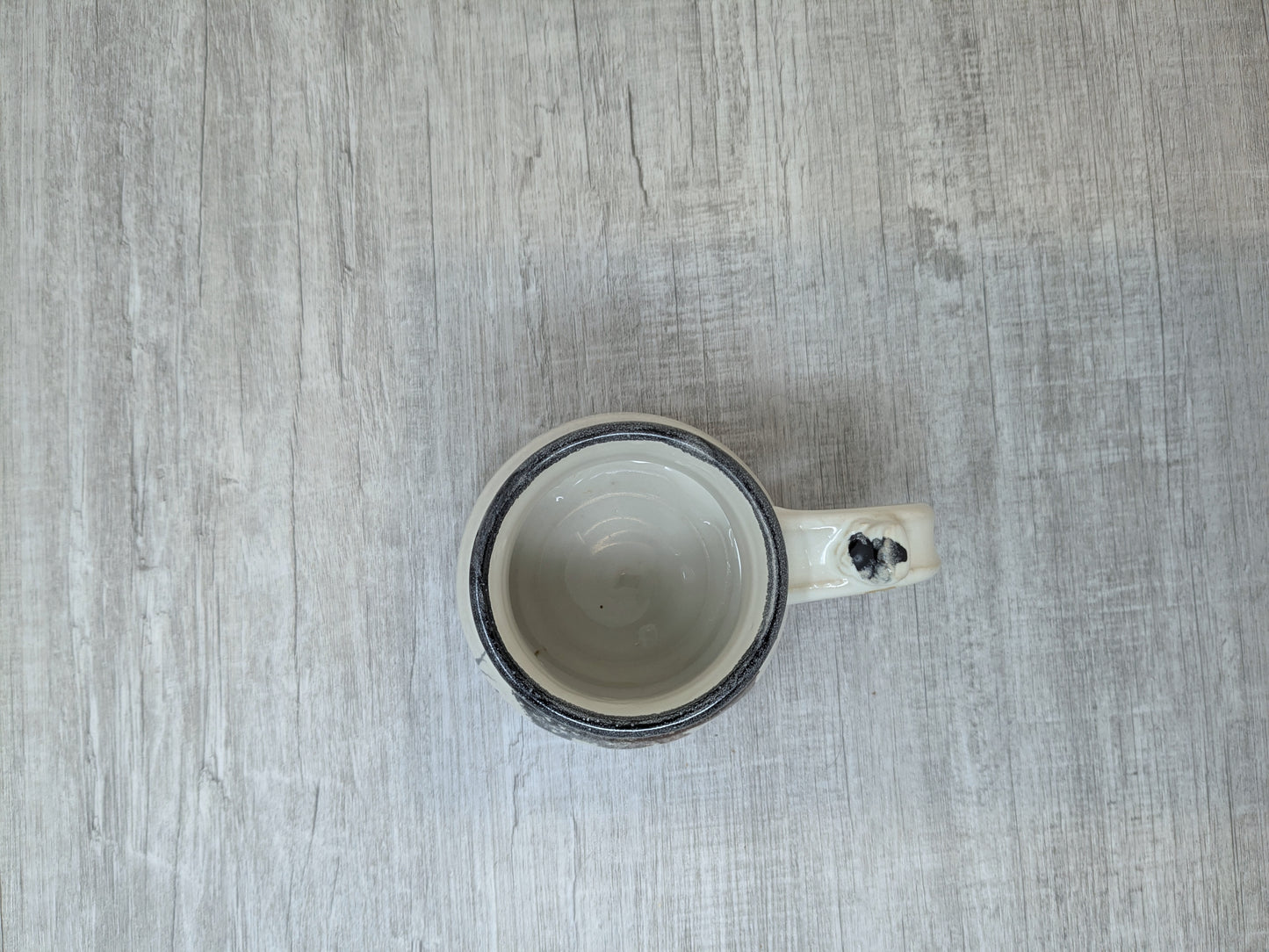 Alain Favre Studio Pottery Mug | Bison Themed Ceramic Pottery