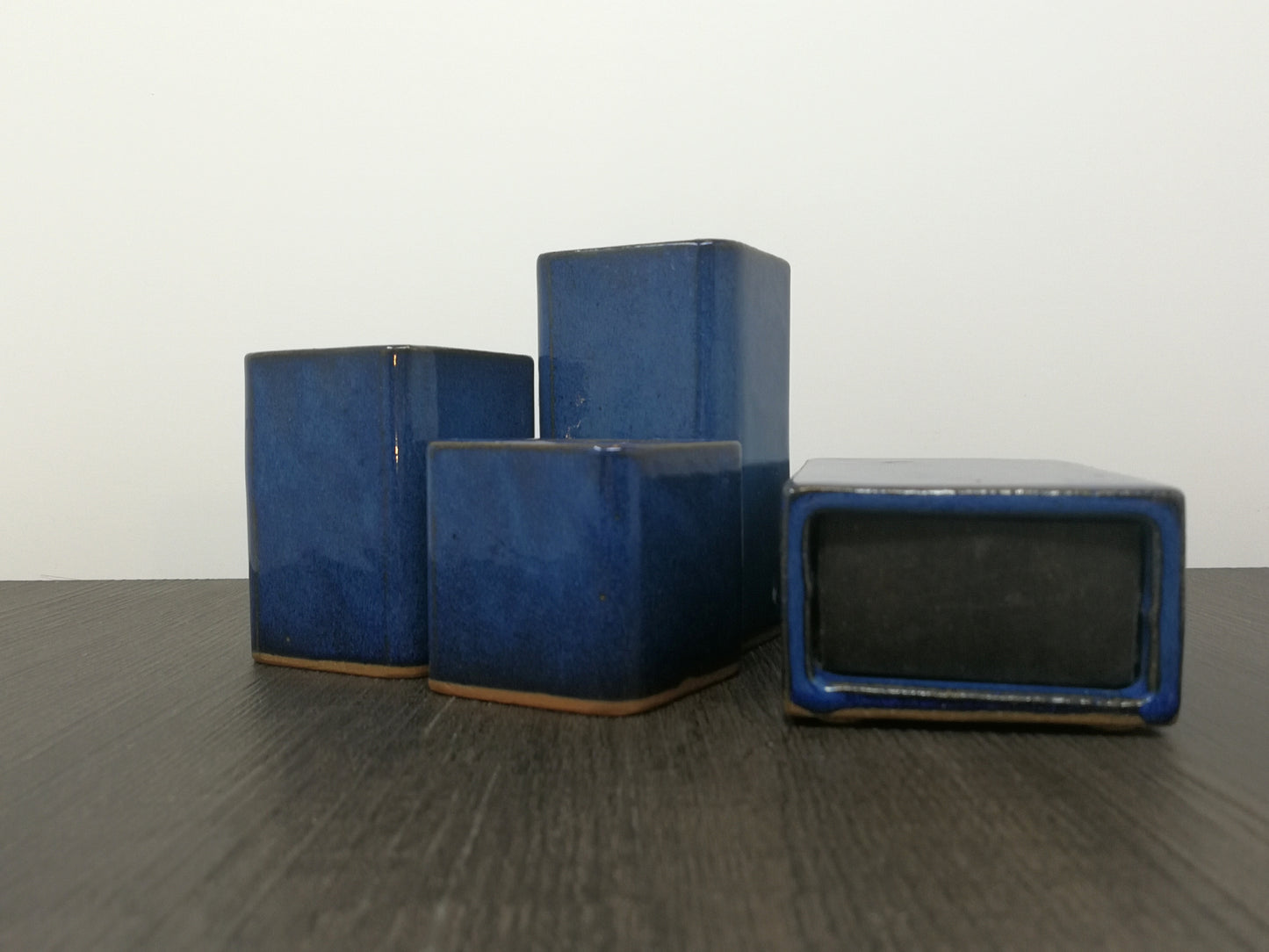 Modernist Candle Stands | Alan Grout Pottery | Set of 4 Pottery Candle Holders