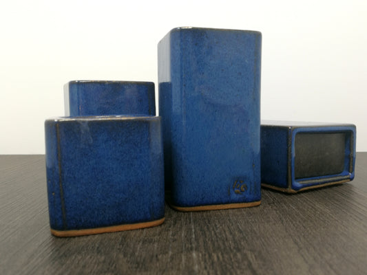 Modernist Candle Stands | Alan Grout Pottery | Set of 4 Pottery Candle Holders