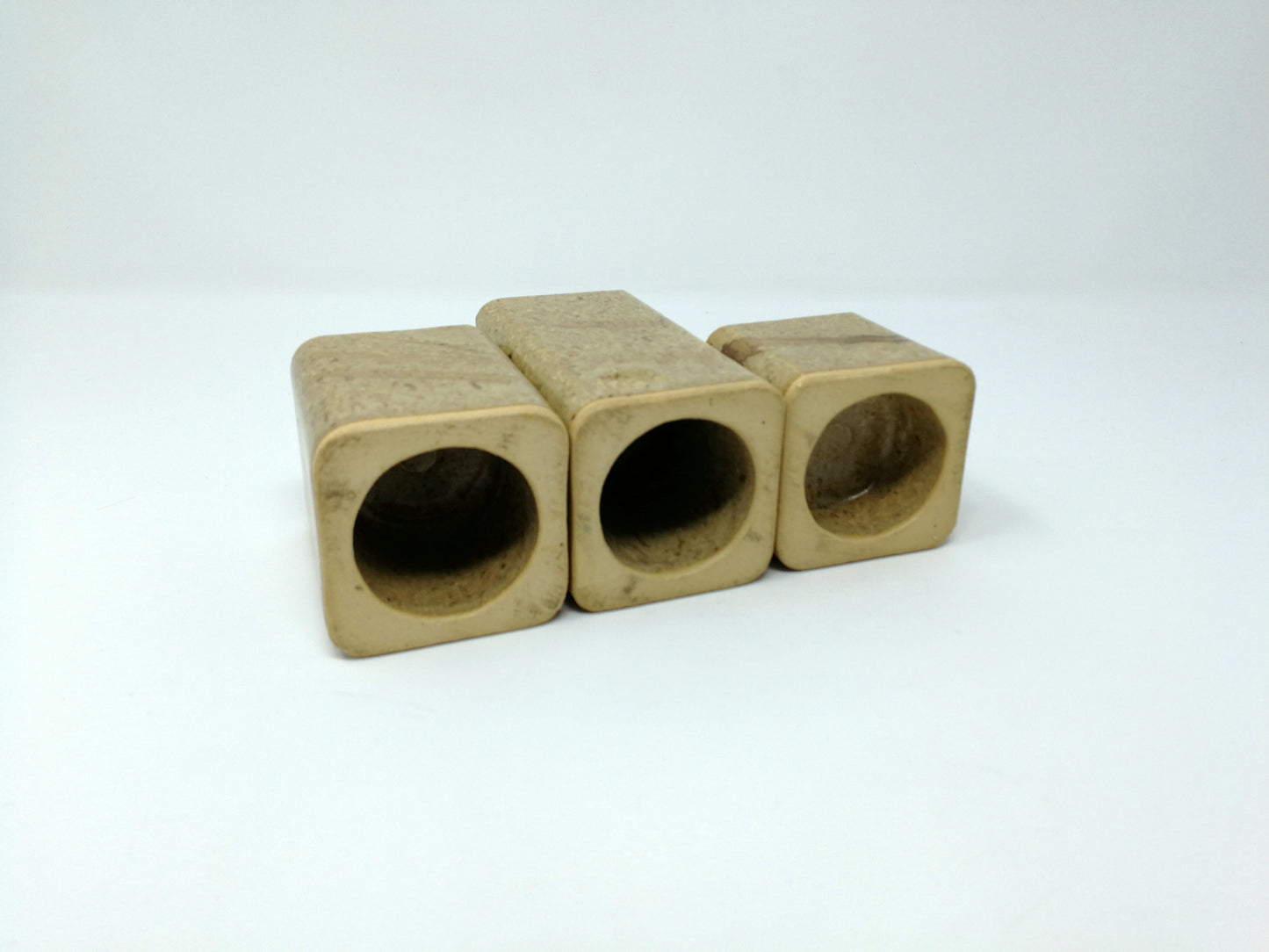 Alan Grout Set of 3 Candle Holders | British Columbia Studio Pottery