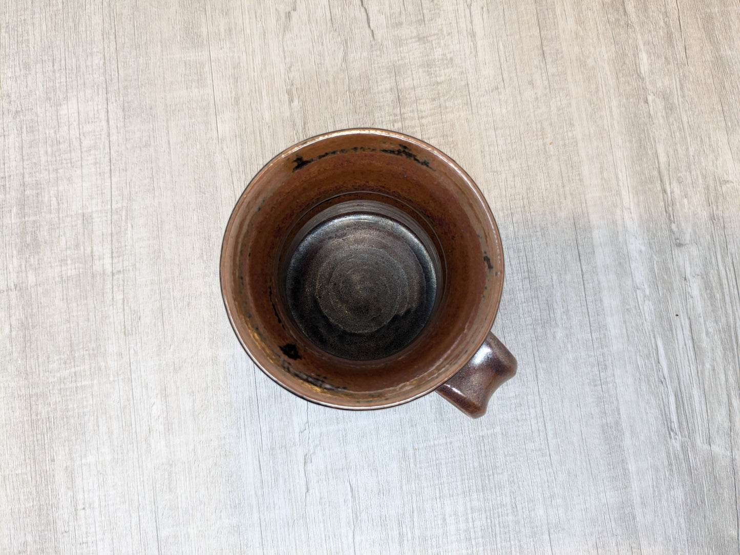 Studio Pottery Stoneware Mug | Tenmoku Glaze | St Albert Alberta Pottery