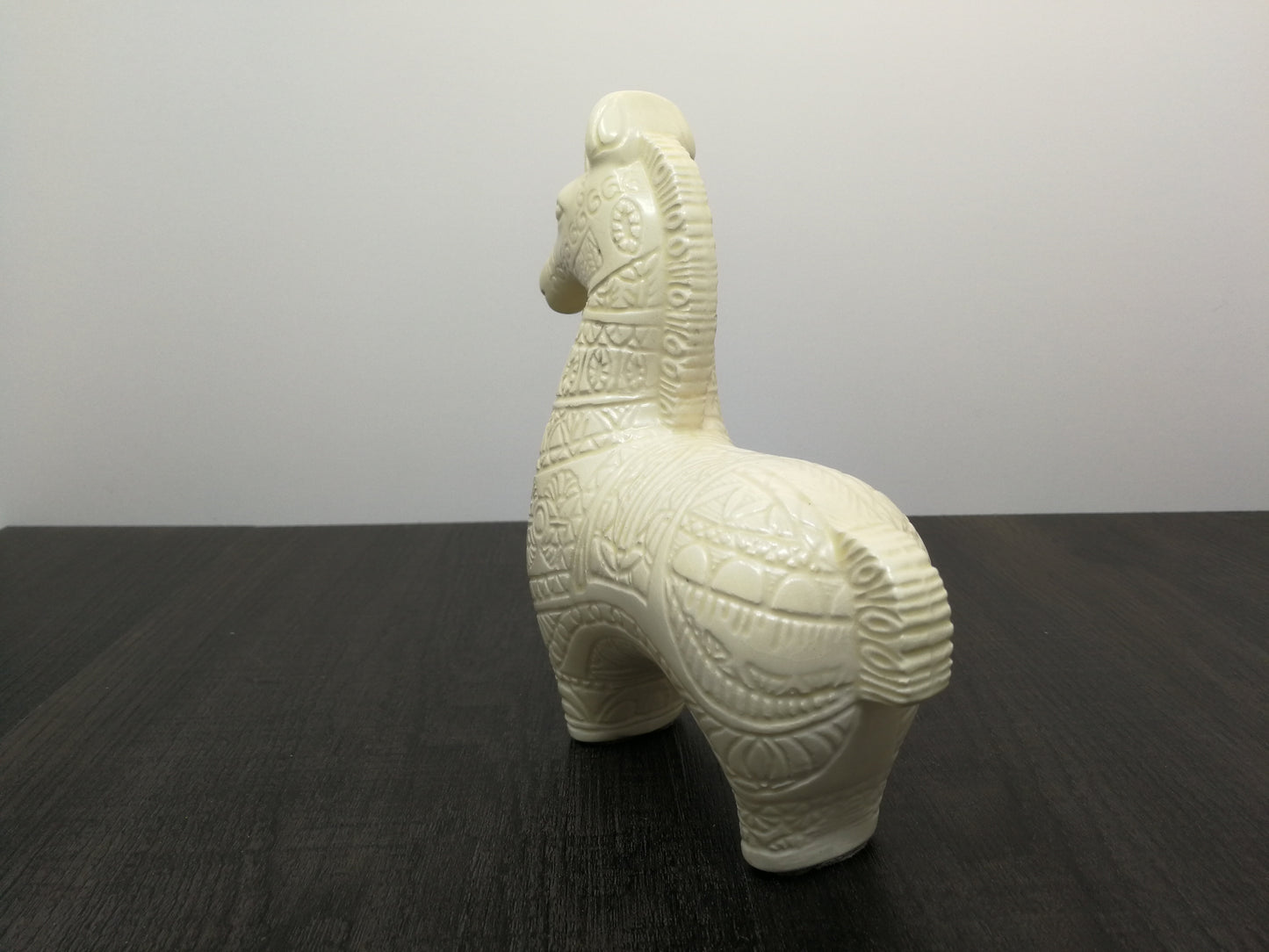 Mid Century Ceramic Horse | Bitossi Style | White Glaze