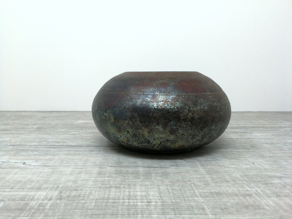 Raku Vase | Algis Bubnys Pyromania Pottery