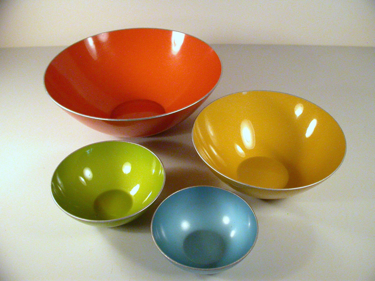 Emalox Anodized Aluminium set of 4 Bowls, Norway Emalox Bowls