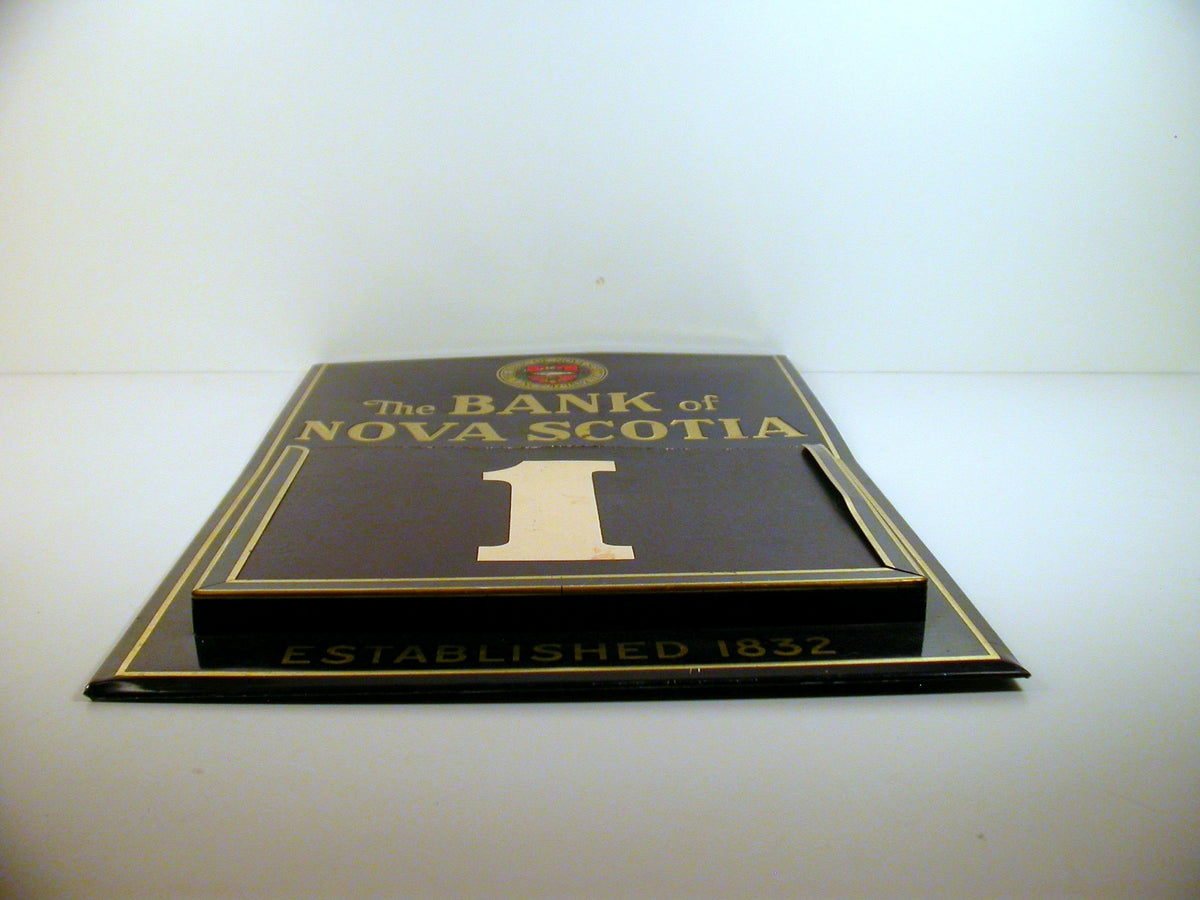 Vintage Bank Wall Calendar, Tin and Cardboard Calendar, Blackhall & Company Calendar
