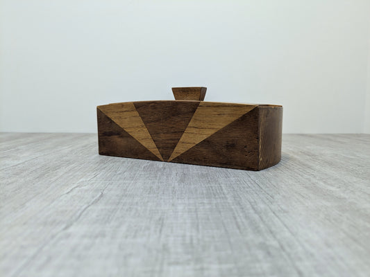 Art Deco Wood Box | Oak & Walnut Wood Box