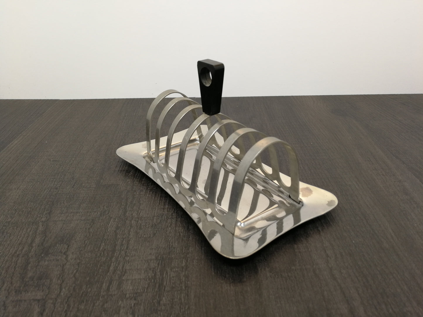 Art Deco Bakelite and Stainless Steel Toast Rack