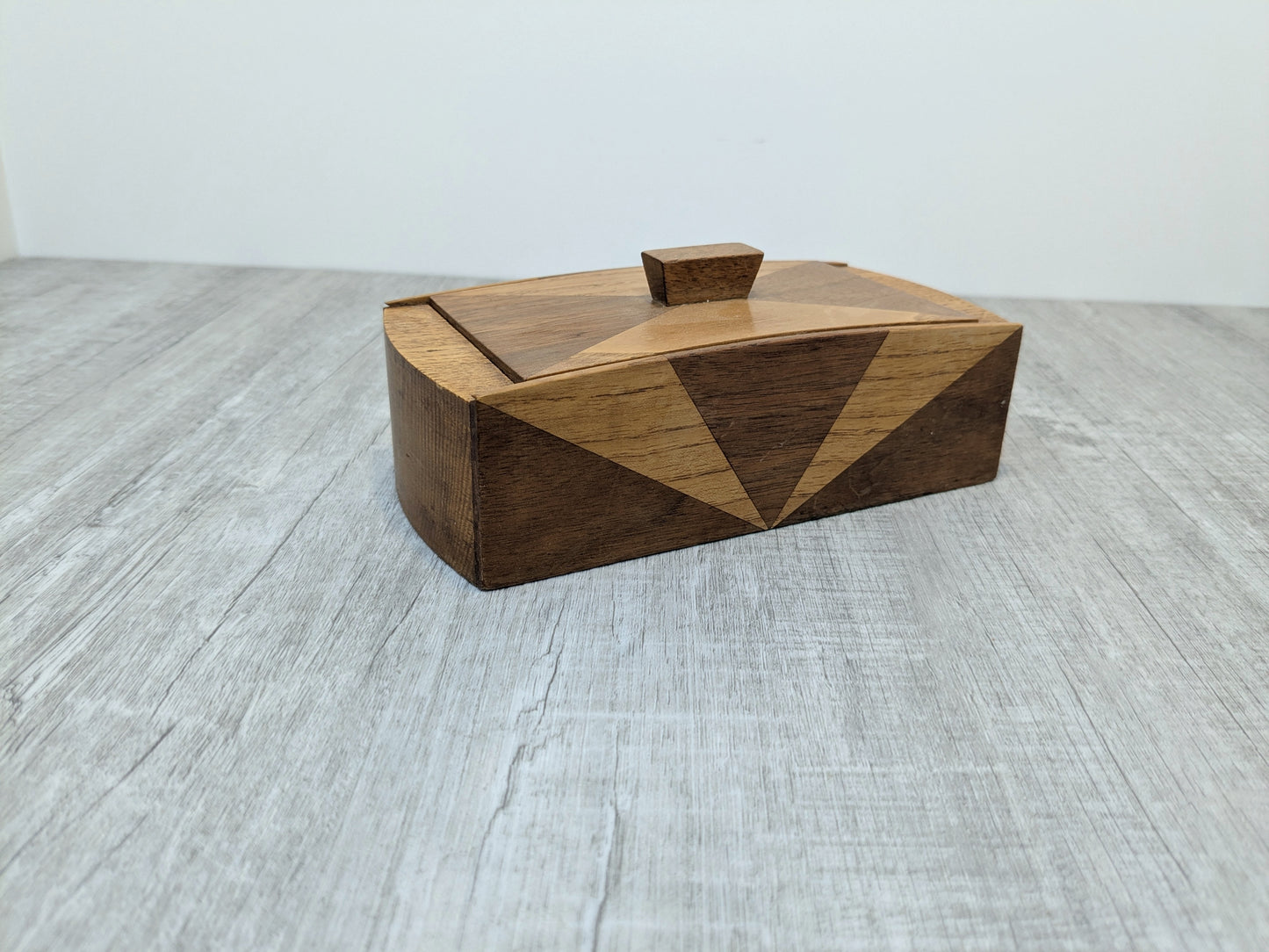 Art Deco Wood Box | Oak & Walnut Wood Box