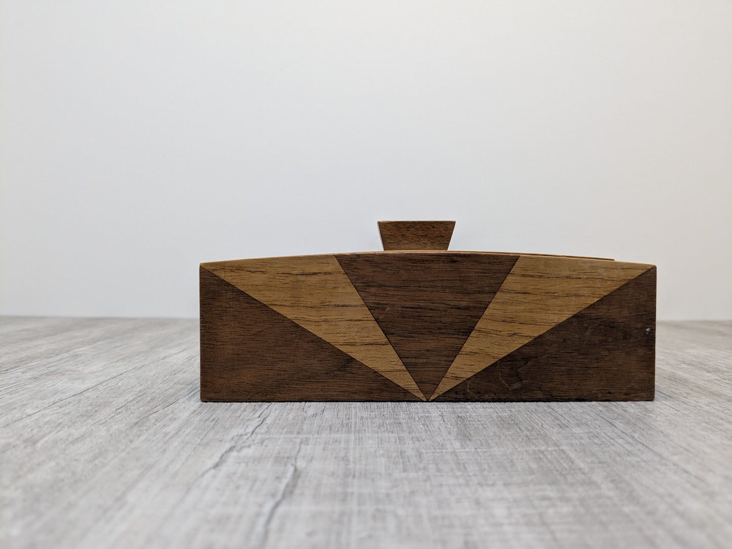 Art Deco Wood Box | Oak & Walnut Wood Box