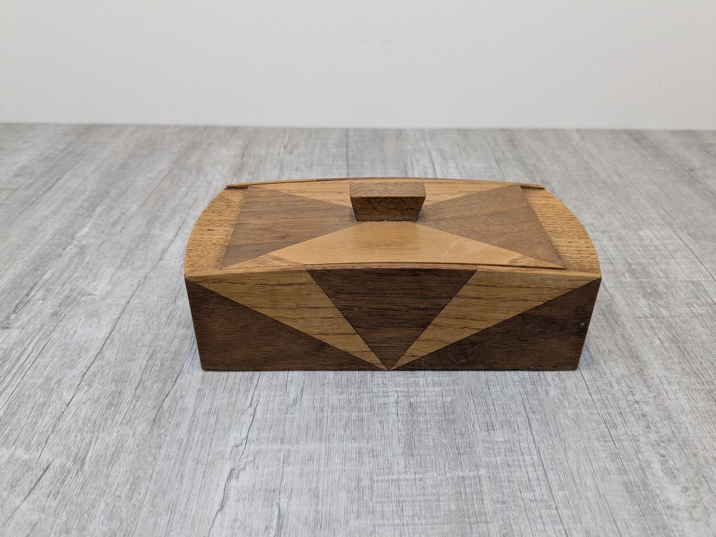 Art Deco Wood Box | Oak & Walnut Wood Box
